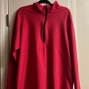 Reebok Men's Red Half-Zip Sweatshirt